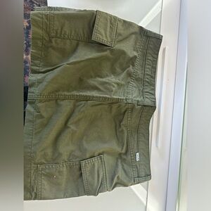 Green 94” cargo mini skirt